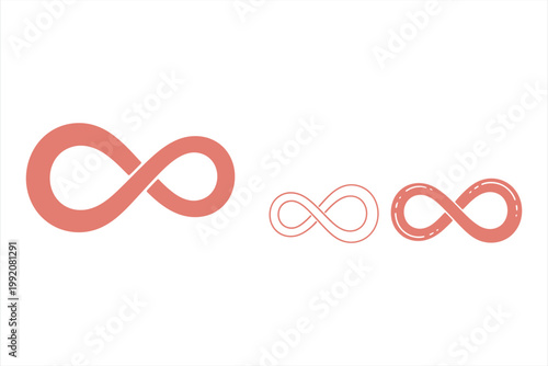 Infinity symbol illustrations