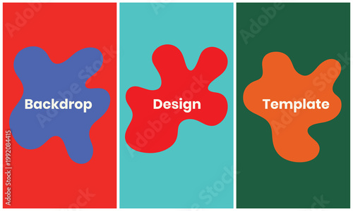 Abstract puzzle piece design template with vibrant colors for marketing and branding materials