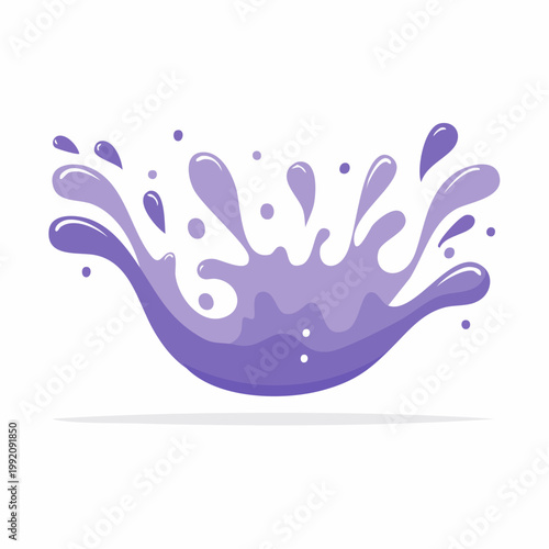 Purple liquid splash