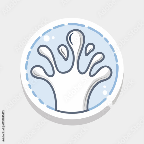 Stylized Milk Splash Icon