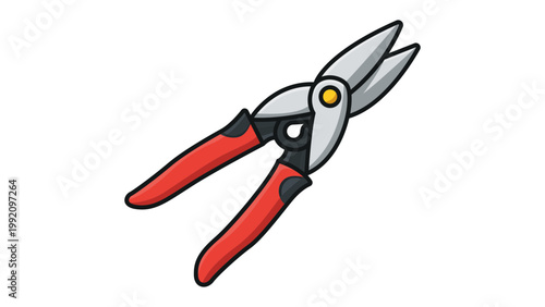 Cuadro en lienzo Tin snips vector icon illustration