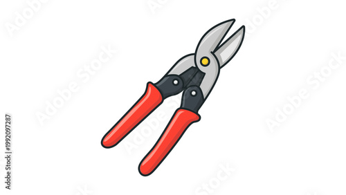 Photos Tin snips vector icon illustration