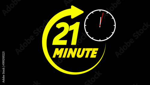 Countdown timer graphic with number 2 and yellow arrow a bright animated