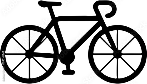 silhouette of a bicycle