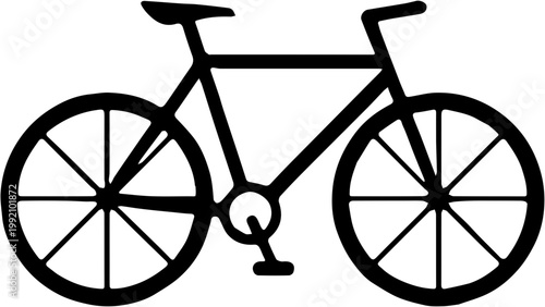 silhouette of a bicycle