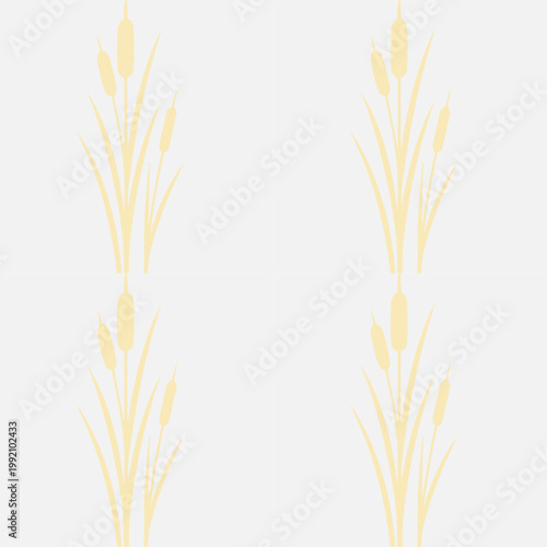 Minimalist earth tone botanical pattern