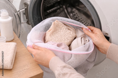 Protecting Lace Garments in Laundry Mesh Bag