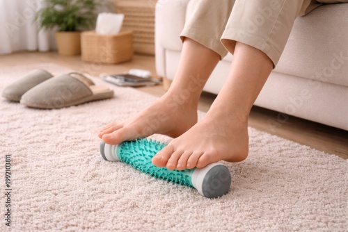 Using Foot Roller for Home Massage