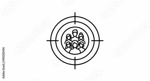 Target on a group of people