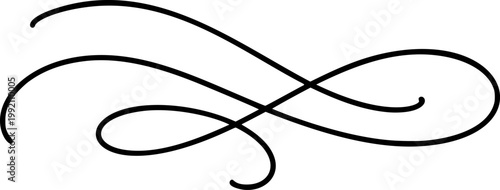 Vintage vector divider scroll ornament separating content with a delicate swash. Classic design element for text, pages, or general decoration