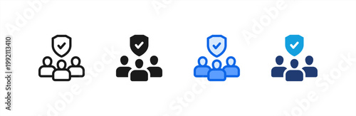 Konstfotografi Responsibility Accountability icon multiple style collection