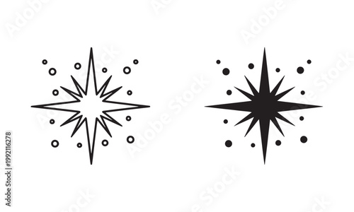 Sparkle Icon Vector. Clean, Shine, Decoration Symbol