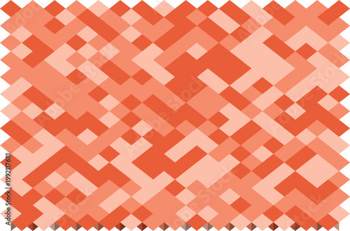 Isometric Geometric 3D Pattern Tech Abstract Vector Background in Rose Quartz