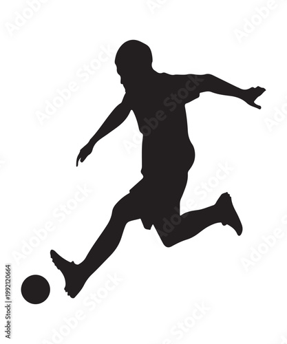football player silhouette vector