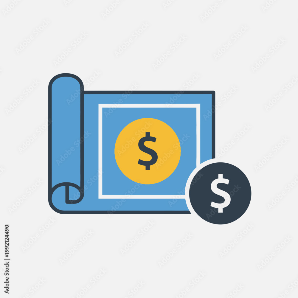 Obraz premium Dollar Sign Currency Finance Money.