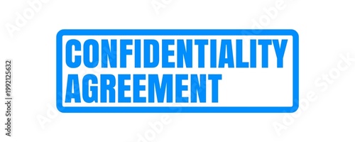 Confidentiality Agreement Stamp for Privacy Contract and Legal Protection