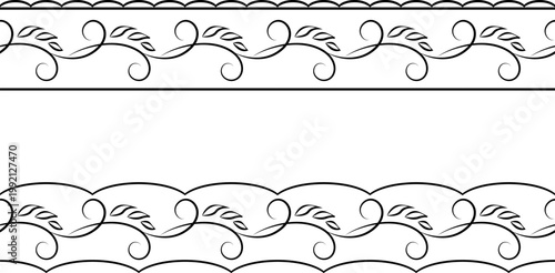 seamless pattern with hand-drawn elements, children's drawing with stylized flowers, butterflies and ornament fragments