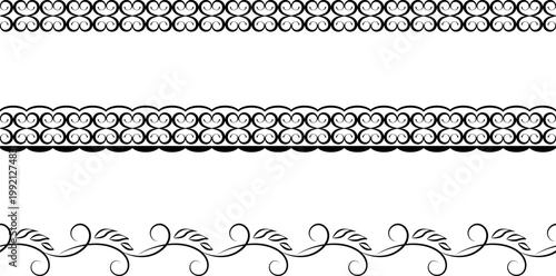 seamless pattern with hand-drawn elements, children's drawing with stylized flowers, butterflies and ornament fragments