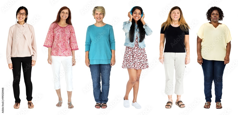 Fototapeta premium Diverse women standing together