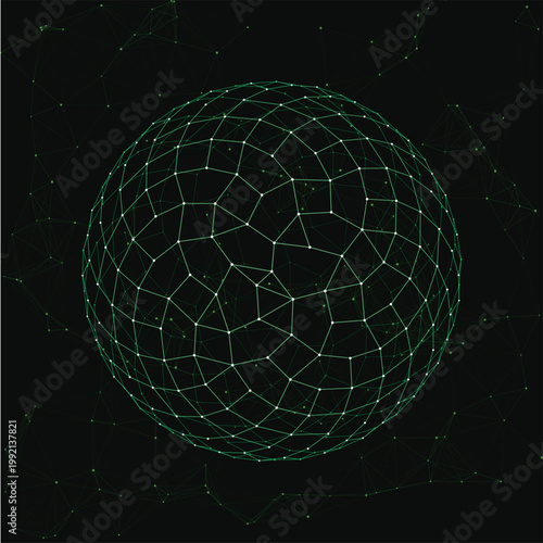 Celestial Sphere: A mesmerizing depiction of a celestial sphere, intricate network of interconnected lines and points, with a vast, starry backdrop.