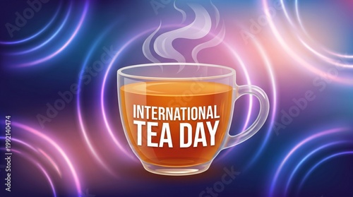 International Tea Day. Celebrate international tea day with vintage charm herbal blends ceramic teapots and loose leaf tea in a serene warm setting .