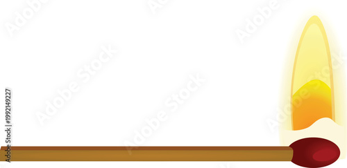 Matches wooden sticks. vector illustration