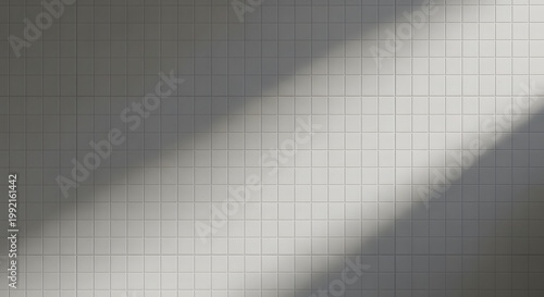 abstract light and shadow on a tiled wall background