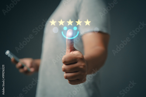 The after-service rating concept to assess the satisfaction of those receiving services..
