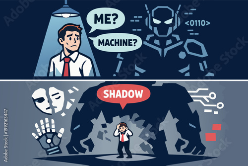 Human facing ai challenge and psychological shadow in the age of automation and digital transformation