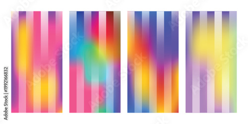 Abstract colorful vertical stripes a vibrant gradient spectrum display