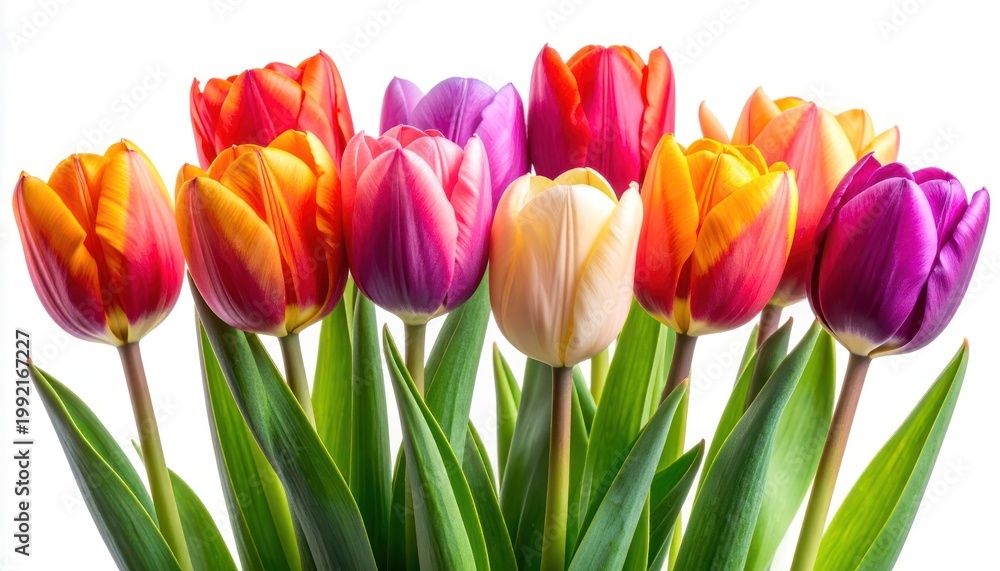 Fototapeta premium A vibrant cascade of floral delight