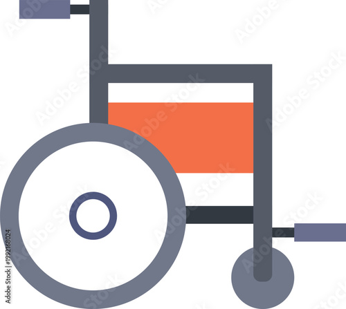Universal disability access symbol for urban infrastructure and maps vector