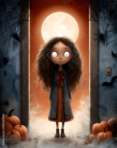 Halloween horror scene