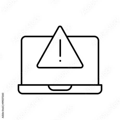 Laptop icon vector. System administrator illustration sign. pc symbol. Devops logo.  