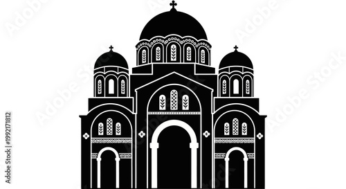 Large Christian Church Building Architecture.