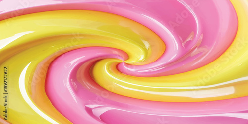 A vibrant close up of colorful jelly beans creates a sweet dessert art pattern featuring a playful liquid swirl design and round candy shapes against a light filled wallpaper