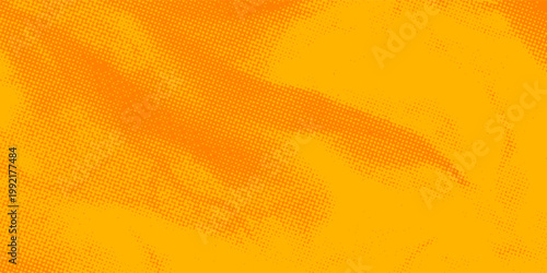 Abstract orange halftone gradient background with flowing dotted texture and warm vibrant tones, modern vector design for bold digital, print, and creative projects