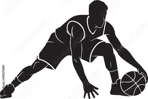 Hand pouring coffee from one french press to another in detailed black and white sketch style for cafe menu and barista concept.