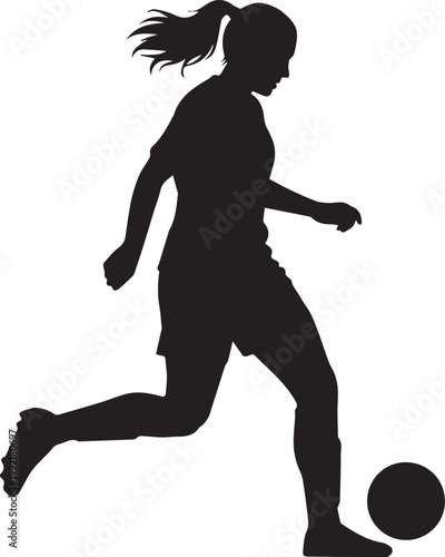 Profile silhouette of elegant woman with hair bun smelling aroma of hot cup of tea or coffee with steam swirls black vector design.