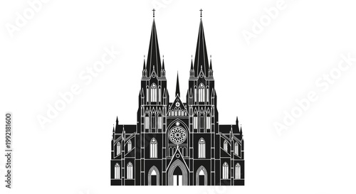 Gothic Cathedral Architecture Building Design.