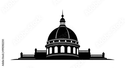 Dome of a large building.