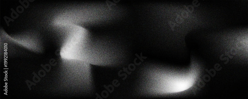 Old retro film frame texture. Black and white grain noir movie background. Vintage photo filter template with light leak,