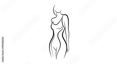 a drawing of a woman's body.