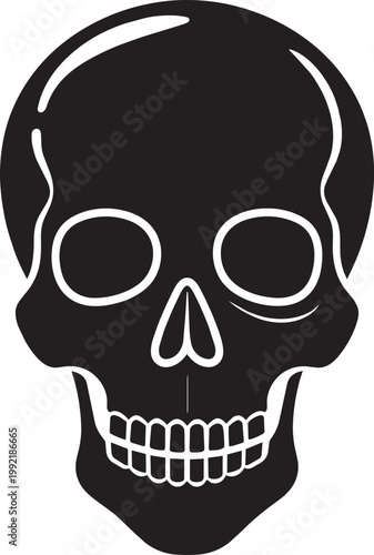 Skull Silhouette Black Vector