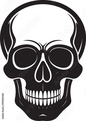 Skull Silhouette Black Vector