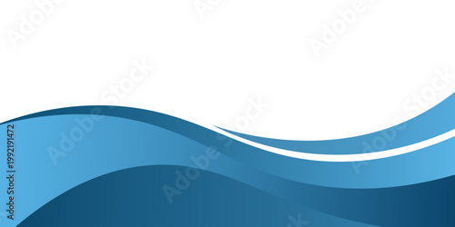 Blue curve line vector background overlap layer paper on white space for text and message design, modern design