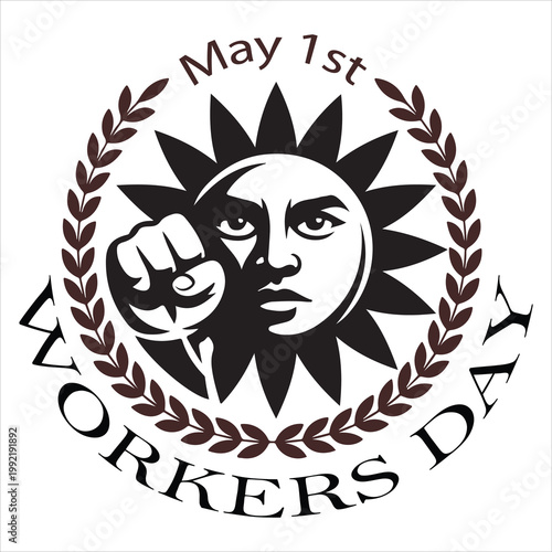 Workers day Silhouette Vector Art Illustration