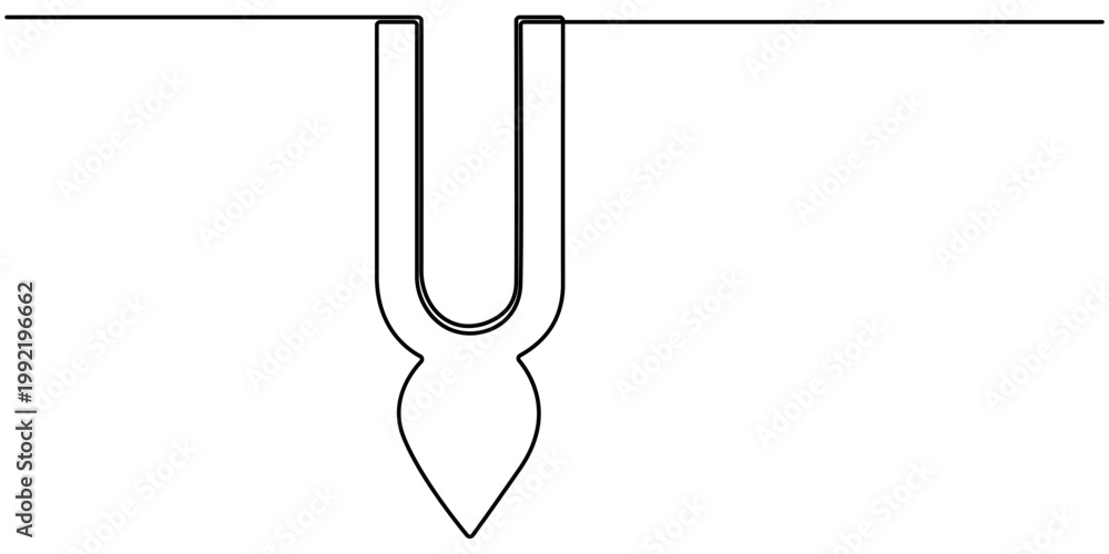Ταπετσαρία Tilak continuous one line drawing, Minimalist vector isolated, outline illustration in white background