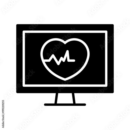 Blood Pressure Monitor Illustration vector Icon Design