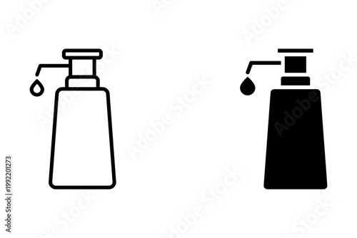 Disinfectant Line vector Icon Design